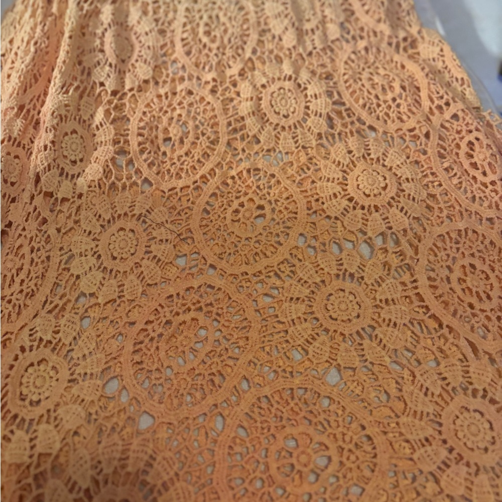 Orange Lace Skirt